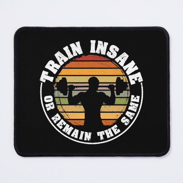Item preview, Train Insane Or Remain The Same Funny Workout Bodybuilding designed and sold by adxota.