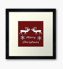 Christmas Reindeer Framed Print