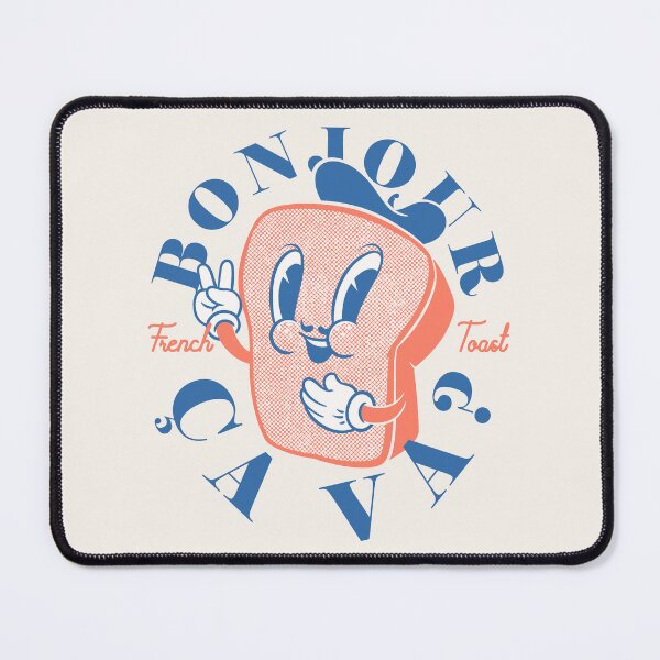 Item preview, French Toast | Cute Vintage Brioche French Toast Retro Style Mid Century Cartoon Anthropomorphic Mascot designed and sold by Any Color Designs.