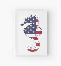 American Flag – Seahorse Hardcover Journal