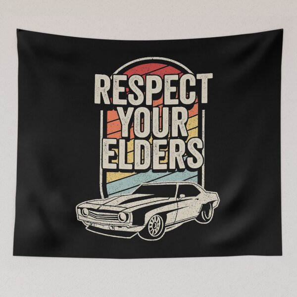 Item preview, Respect Your Elders Classic Muscle Car designed and sold by adxota.