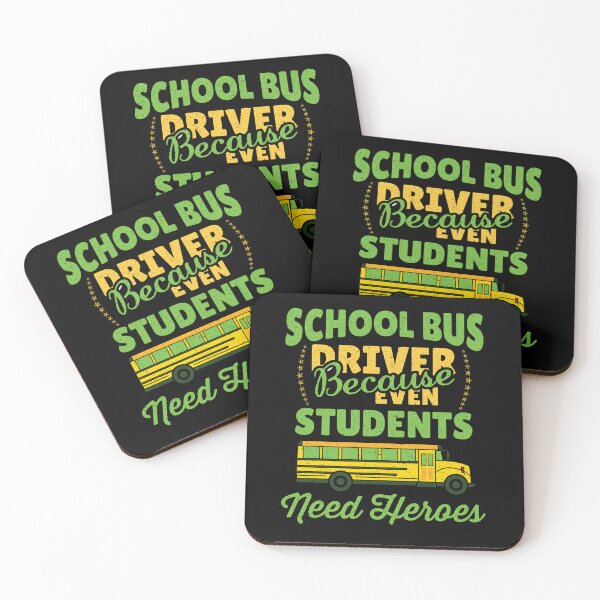 Item preview, School Bus Driver Because Even Students Need Heroes: Funny Bus Driver Gift - School Bus Driver designed and sold by Adexyl.