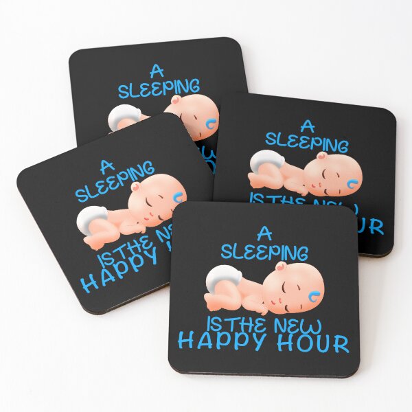 Item preview, A sleeping baby is the new happy hour Boy designed and sold by CyrilsDesigns.