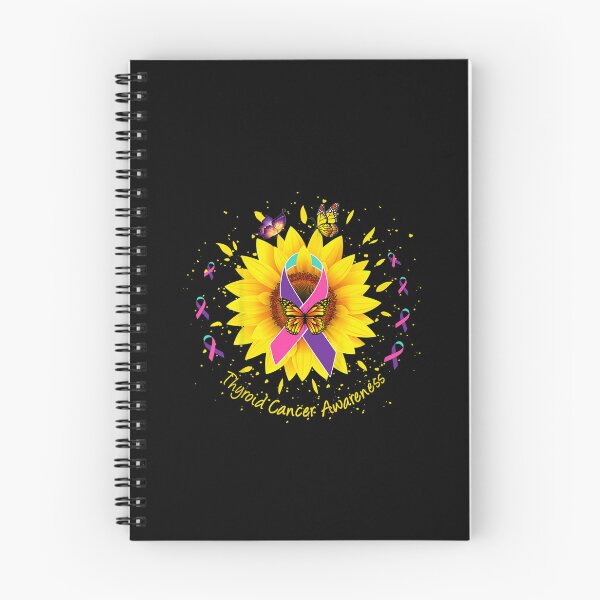 Item preview, Thyroid cancer awareness sunflower butterfly gift survivor  designed and sold by DaiShop.