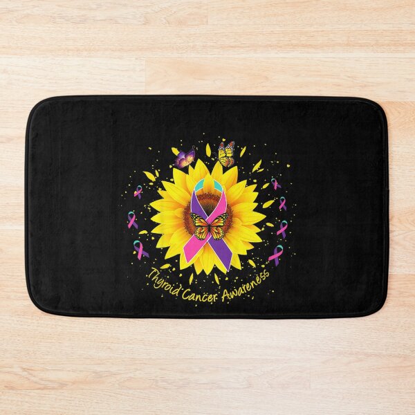 Item preview, Thyroid cancer awareness sunflower butterfly gift survivor  designed and sold by DaiShop.
