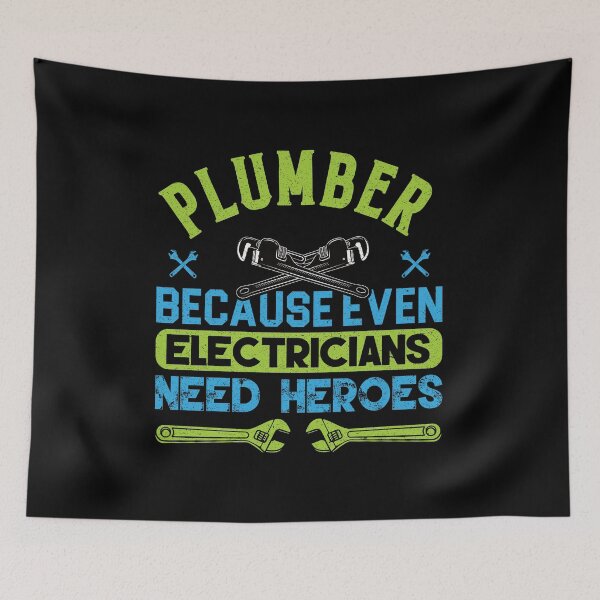 Item preview, Plumber Because Even Electrician Need Heroes: Funny Plumber Gift - Plumbing Pipefitter designed and sold by Adexyl.
