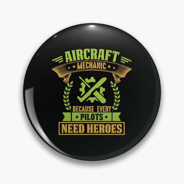 Item preview, Aircraft Mechanic Because Even Pilots Need Heroes: Funny Aircraft Mechanic Gift - Airplane Mechanic Dad designed and sold by Adexyl.