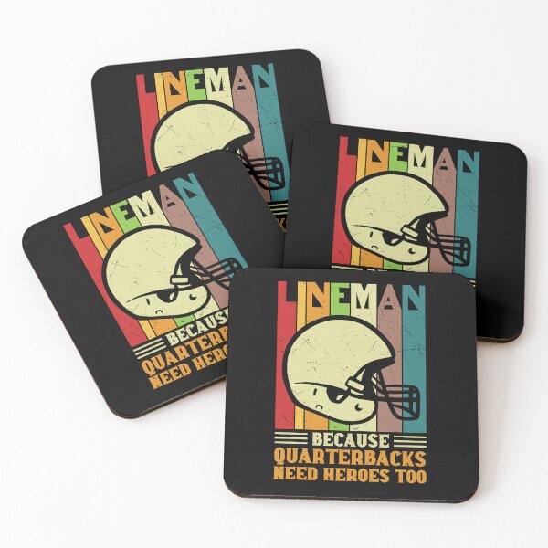 Item preview, Lineman Because Even Quarterbacks Need Heroes: Funny Linemen Gift - American Football Rugby designed and sold by Adexyl.