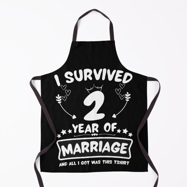 Item preview, Survived 2 Years Marriage Happy 2nd Anniversary Funny Couples designed and sold by JoshBulky.