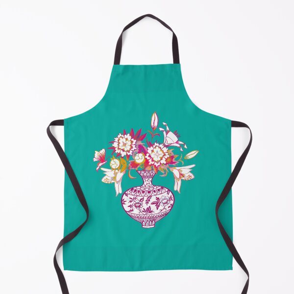 Artikelvorschau, Zeichnung eines Blumenstraußes auf Türkis entworfen und verkauft von colorofmagic.