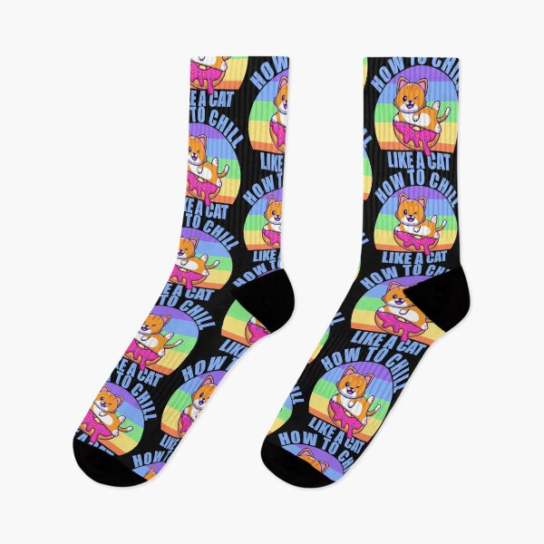 Item preview, HOW TO CHILL LIKE A CAT RETRO designed and sold by Nyawast.
