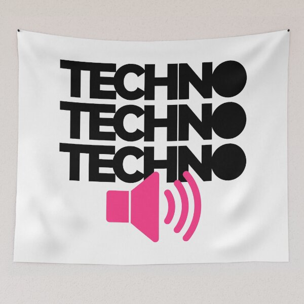 Item preview, Techno Speaker Music Quote designed and sold by quarantine81.