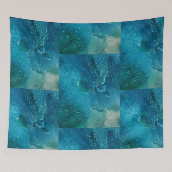 Item preview, Blueaholic Original Abstract Resin Art designed and sold by Paulele.