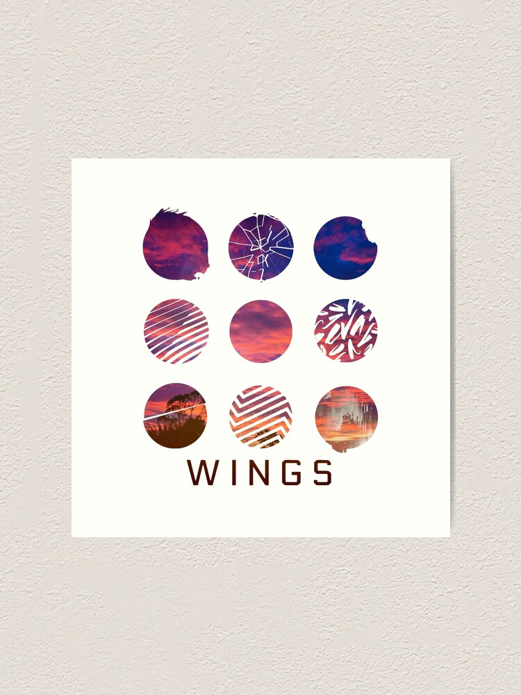Sunset Wings Postcard Art Print