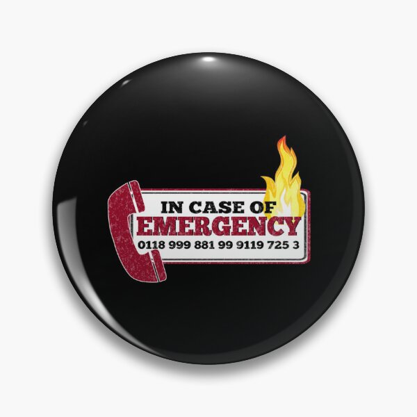 Item preview, It Crowd Inspired - New Emergency Number - 0118 999 881 99 9119 725 3 - Moss and the Fire   designed and sold by TalkLifeDesigns.