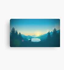 Firewatch Nature Scene Canvas Print
