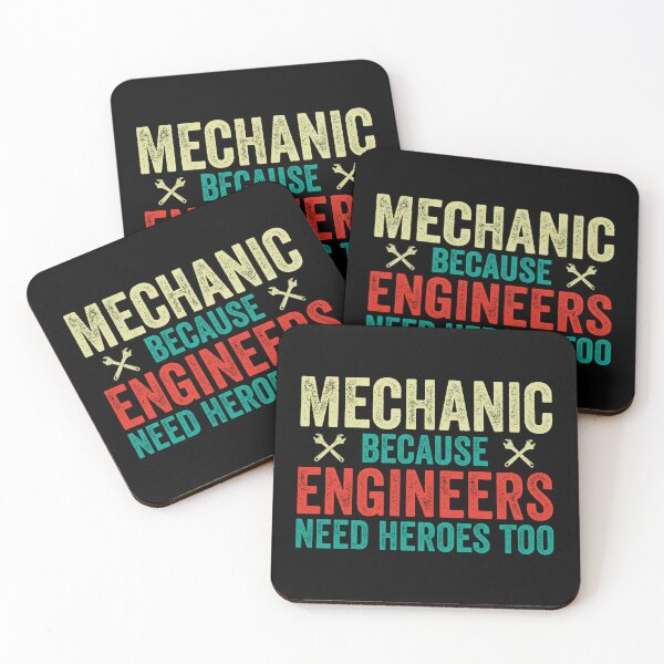 Item preview, Mechanic Because Engineers Need Heroes Too: Funny Car Mechanic Gift - Mechanics designed and sold by Adexyl.