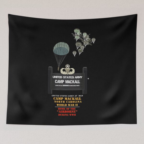 Item preview, Army - Camp MacKall, NC - Home of the Airborne - Sign - Jumpers AOP SIze X 300 designed and sold by Military Insignia Products.