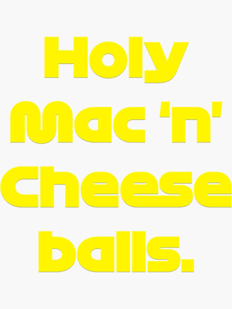 "Holy Mac _n_ Cheese Balls Daniel Ricciardo " Sticker for Sale by