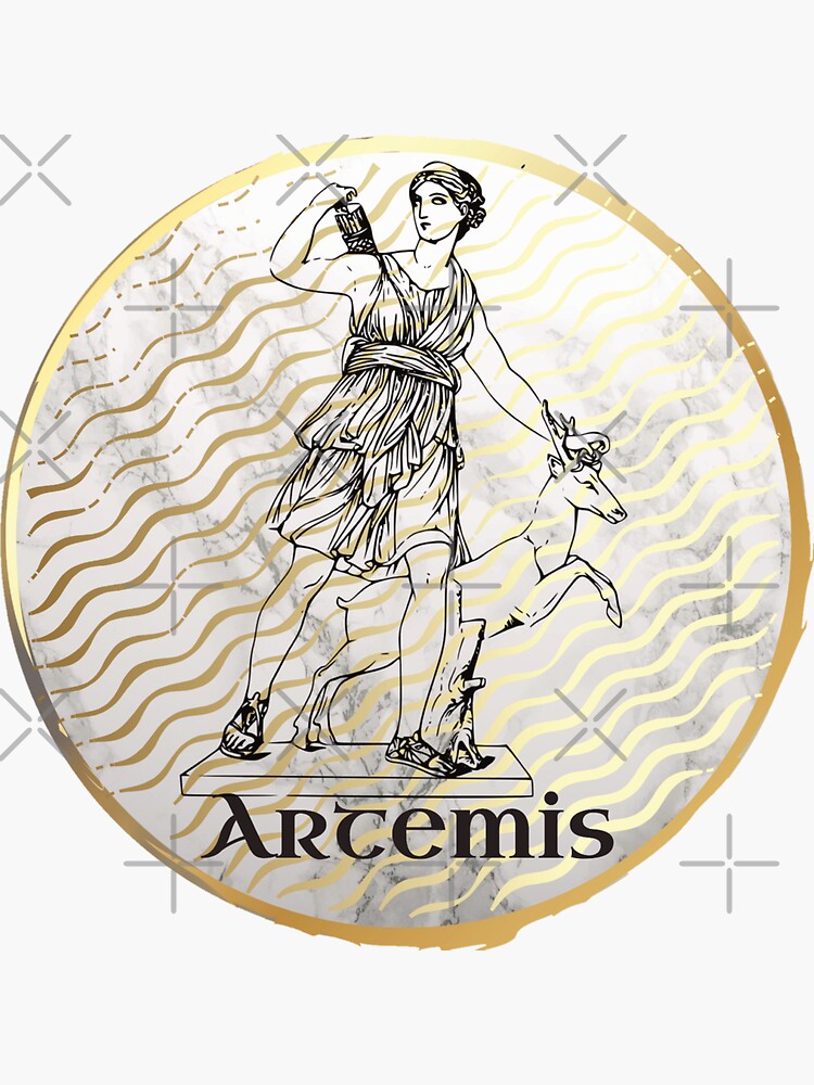 artemis Sticker by Mirksaz-designs