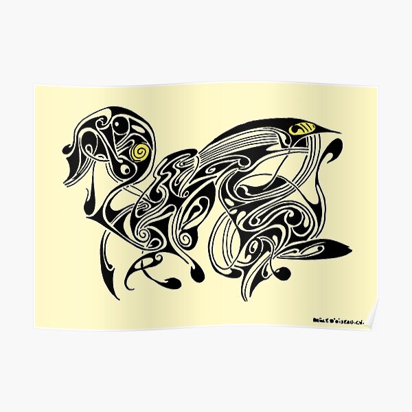 Punk Donald Duck monster Poster