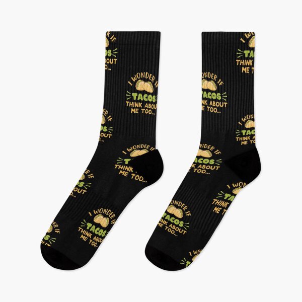Item preview, I Wonder If Tacos Thinks About Me Too: Funny Taco Lovers - Taco designed and sold by Adexyl.