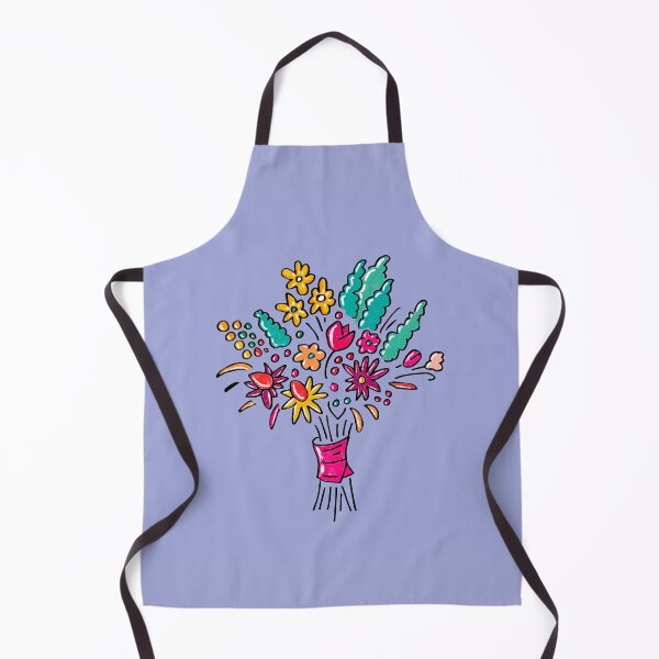 Item preview, Floral bouquet on blue bell designed and sold by colorofmagic.