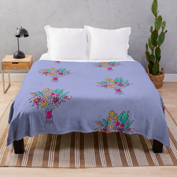 Item preview, Floral bouquet on blue bell  designed and sold by colorofmagic.