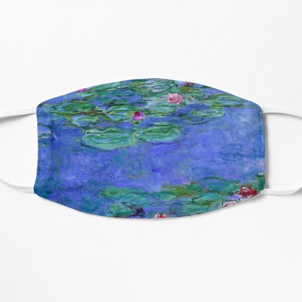 Water Lilies By Claude Monet Flat Mask