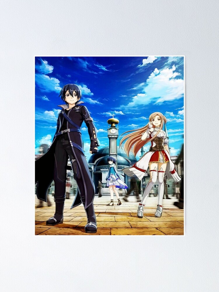 Sword Art Online Anime SAO Cartoon Characters Scroll Painting Home Decor  Anime Poster 