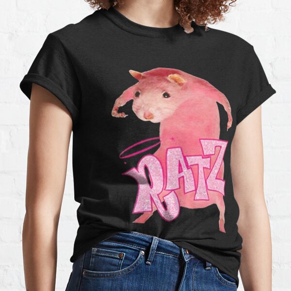 Bratz Camiseta prémium con logotipo brillante rosa y morado, Blanco, S