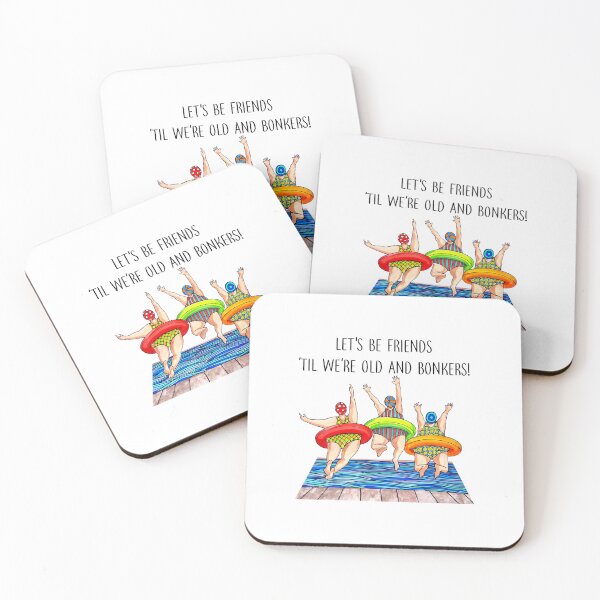 Item preview, Swimming - Let's be Friends designed and sold by KirstixCo.