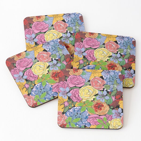 Item preview, Colorful flower pattern designed and sold by Anastasiia Yurevych.