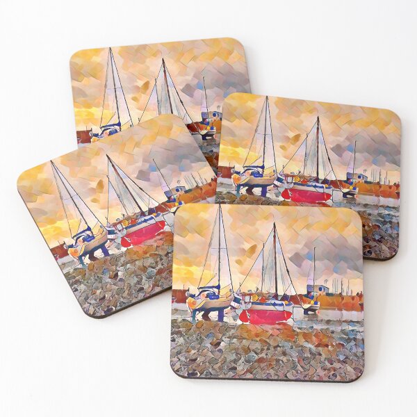 Item preview, Cornish Boats Oil Painting designed and sold by Hopester67.