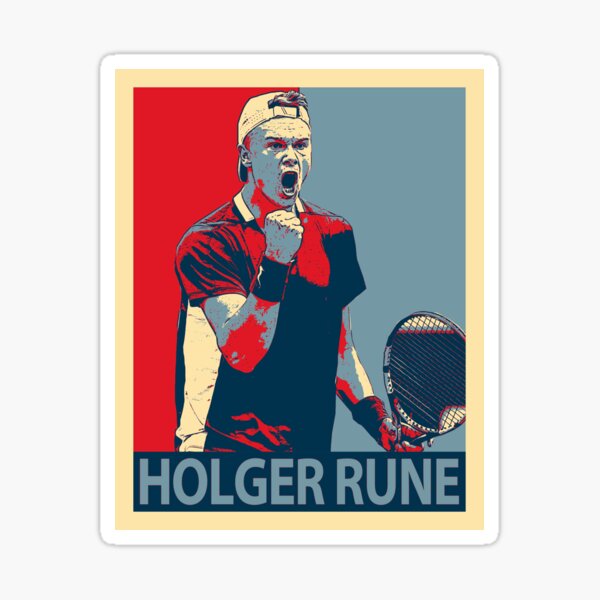 "Holger Rune" Sticker for Sale by CamillaDesign | Redbubble