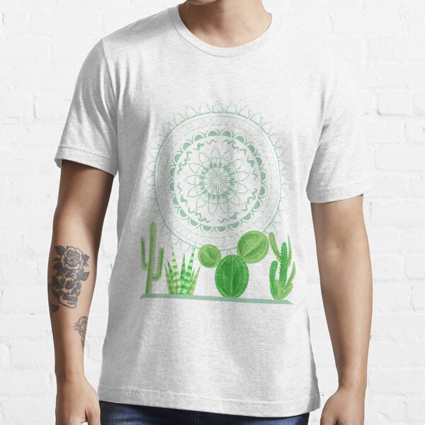 CACTUS AND MANDALA Essential T-Shirt