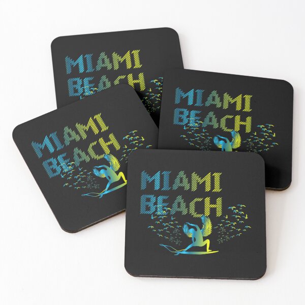 Artikelvorschau, Florida Miami Beach Surfer und Vögel Digitaldruck Design entworfen und verkauft von BlackRose299.