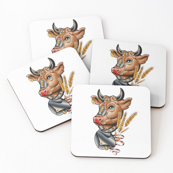 Item preview, Fkj tattoo flash cow designed and sold by franckfkj.