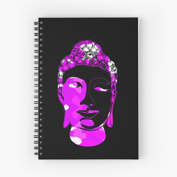 Item preview, Hand drawn Buddha Silhouette Pink Blobs designed and sold by AMSonArt.