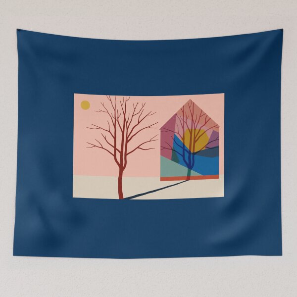 Item preview, Landscape with a house and a tree casting a shadow on the house Long  designed and sold by BlackRose299.