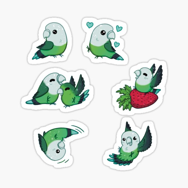 Item preview, Gray-Headed Lovebirds designed and sold by NoodleSoupotDay.