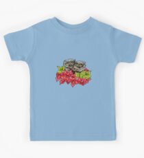 Baby Owls on a Branch Kids Tee