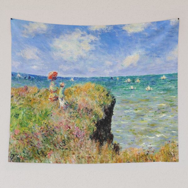 Item preview, View From The Cliff At Pourville  designed and sold by ArtHistoryLover.