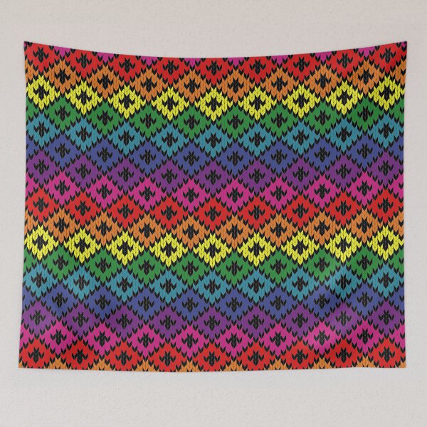 Item preview, Rainbow Knitting Art designed and sold by Ayesha Saleem.