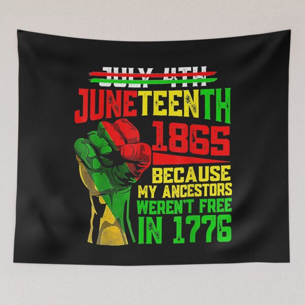 Item preview, July 4th Juneteenth 1865 Because My Ancestors Mens Girls T-Shirt designed and sold by Beroti-Vanda.