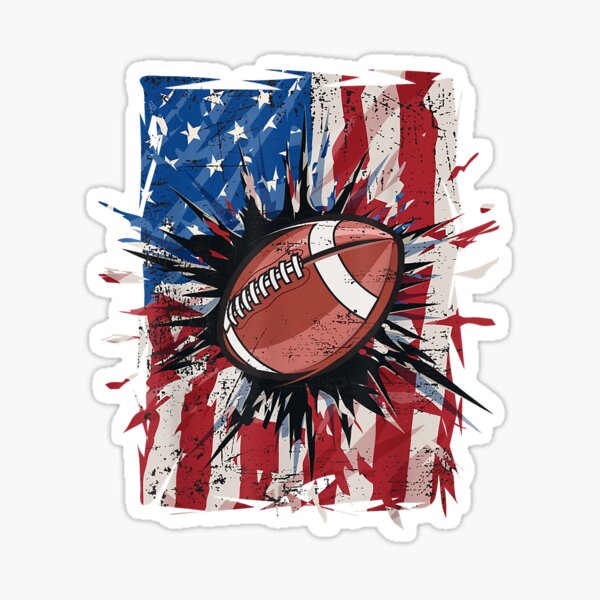 : US Flag Vintage Soccer ball Football Patriotic T-Shirt