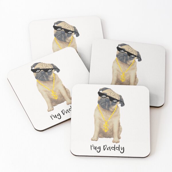 Item preview, Pug Daddy Rapper Dog designed and sold by Moonbeamdesignz.