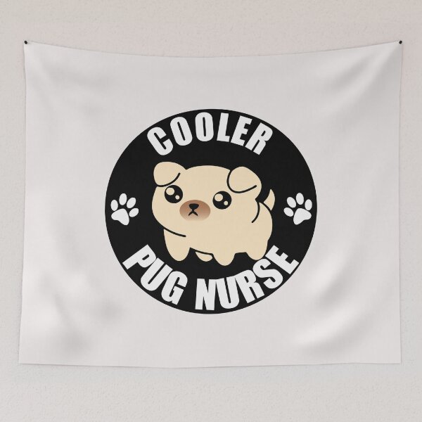 Item preview, Cooler Pug Nurse designed and sold by Pugstuff.