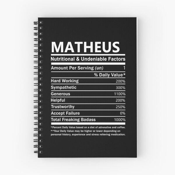 Item preview, Matheus Name T Shirt - Matheus Nutritional And Undeniable Factors Gift Item Tee designed and sold by aaronmaxi6.