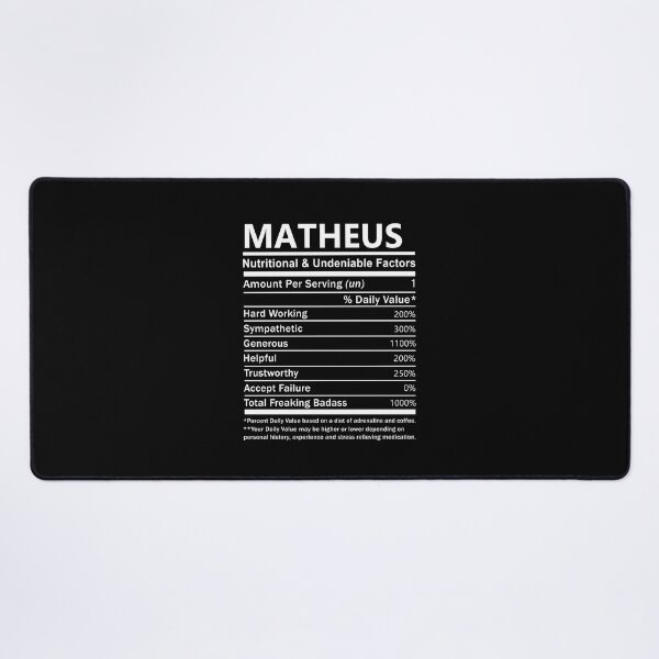 Item preview, Matheus Name T Shirt - Matheus Nutritional And Undeniable Factors Gift Item Tee designed and sold by aaronmaxi6.